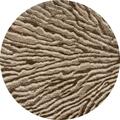 Art Carpet 8 Ft. Troy Collection Ripple Woven Round Area Rug, Beige 26082